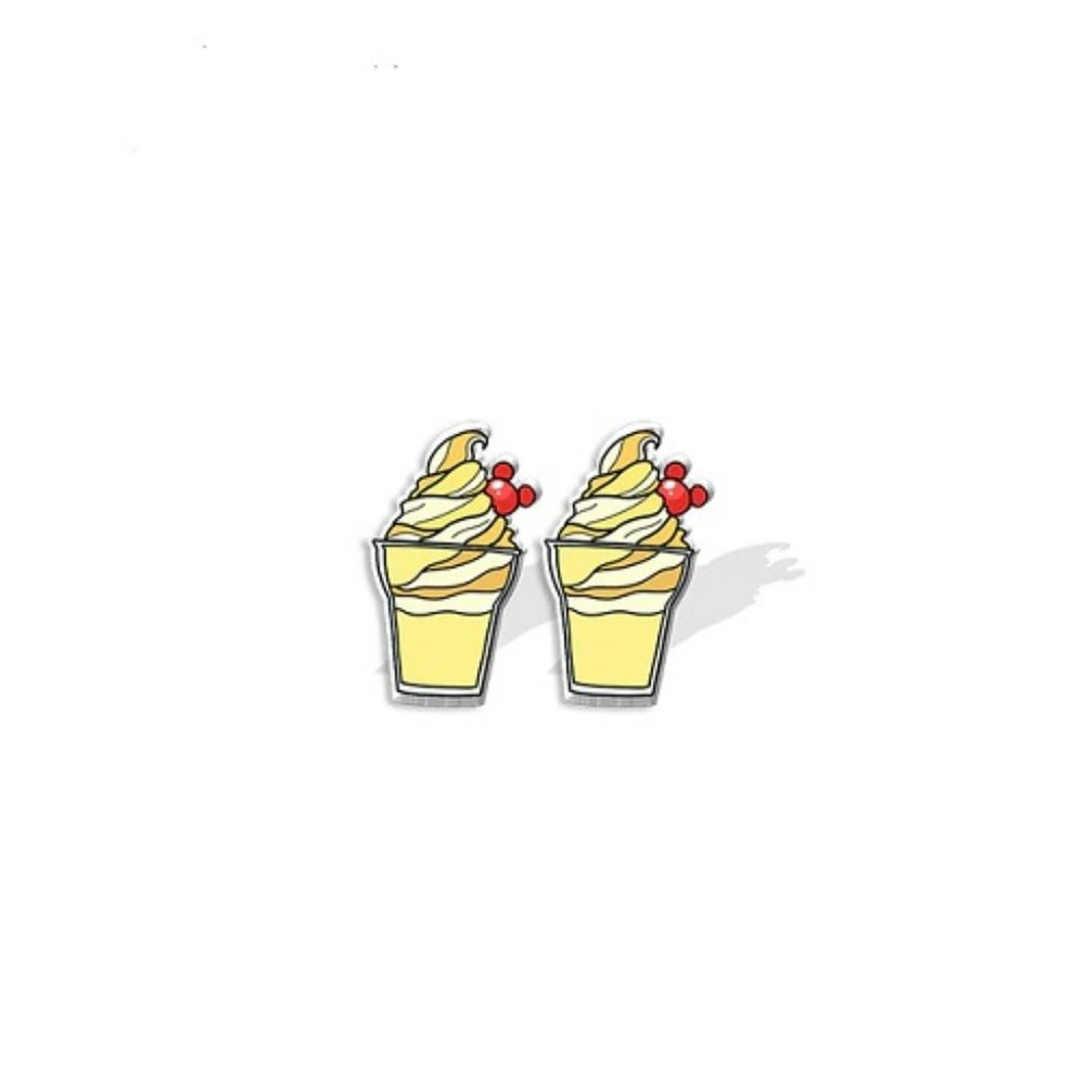 Mickey Mouse Ice Cream Cone Earrings- Handmade